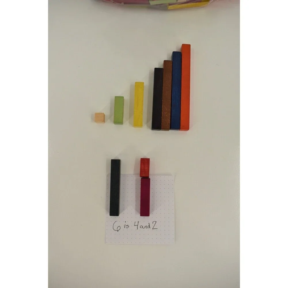 Vintage Wooden Cuisenaire Rods Math Manipulatives Bulk Lot 1 LB Montessori